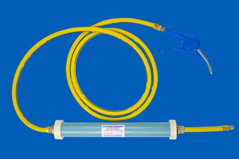 Ionix Static Eliminator Model HPPL 300 Kit for installation in blow off air lines for pressure up to 150 PSI with optional 25' of air hose, air gun and hose clamps